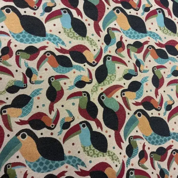 Jacquard motif Toucan en 1.40L