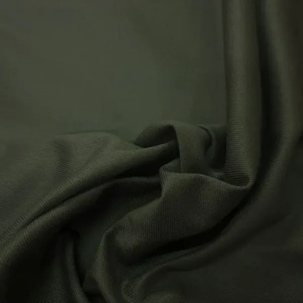 Gabardine de coton vert kaki foncé en 1.55L