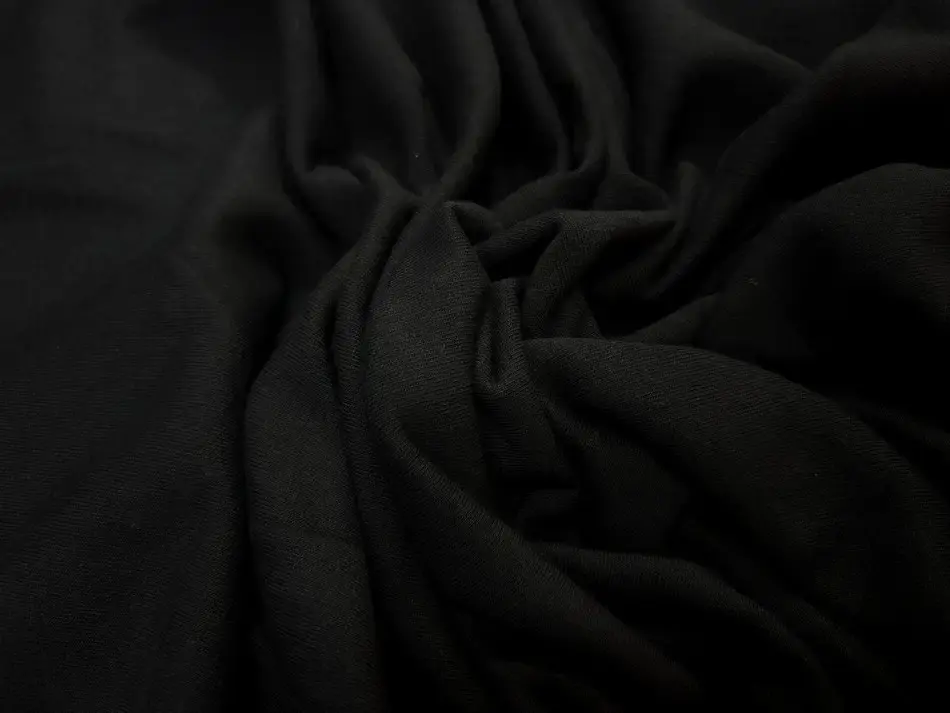 Molleton noir pour jogging et sweat