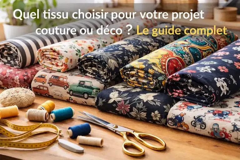 Quel tissu choisir pour votre projet couture ou déco : sélection de tissus et outils de couture