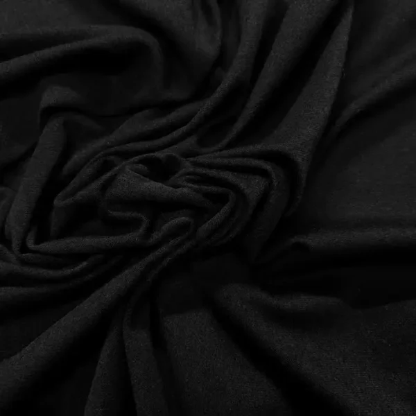 Jersey Bambou Coton Élasthanne Noir en 1.45L