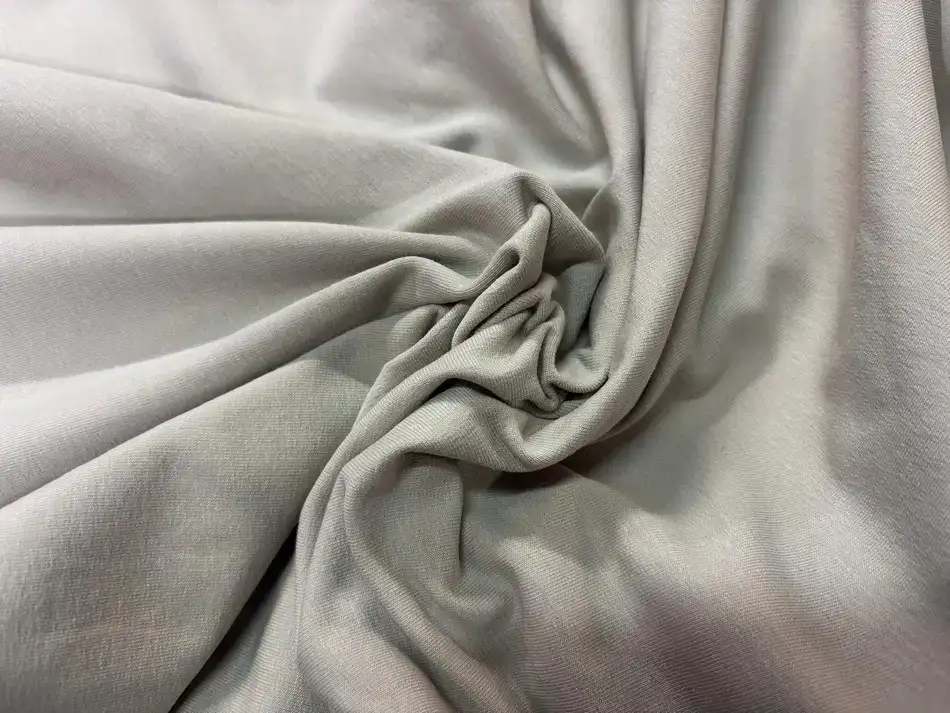 Molleton fin beige pour sweat