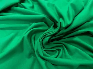 Molleton fin de coton vert prairie en 1.40L