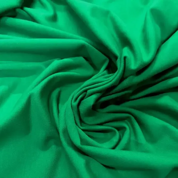 Molleton fin de coton vert prairie en 1.40L