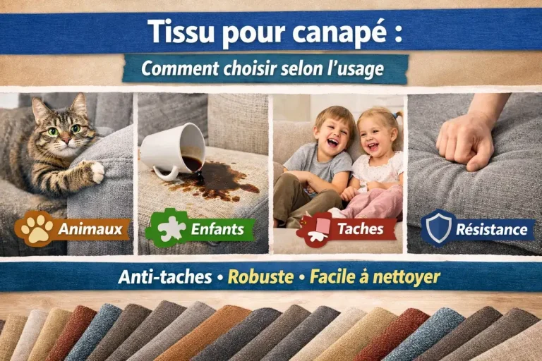 Tissu pour canapé comment choisir selon l’usage