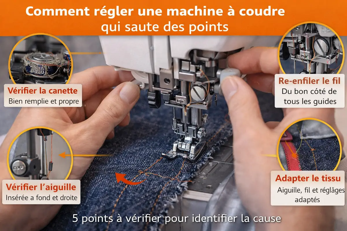 Réglages essentiels à vérifier sur une machine à coudre