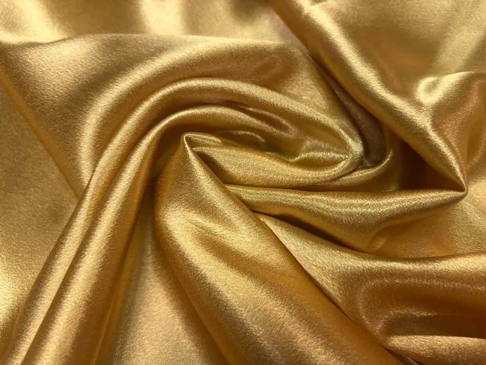 Crêpe satin doré stretch en 1.50L