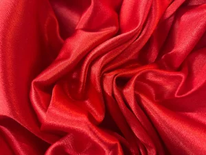 Crêpe satin rouge stretch en 1.50L