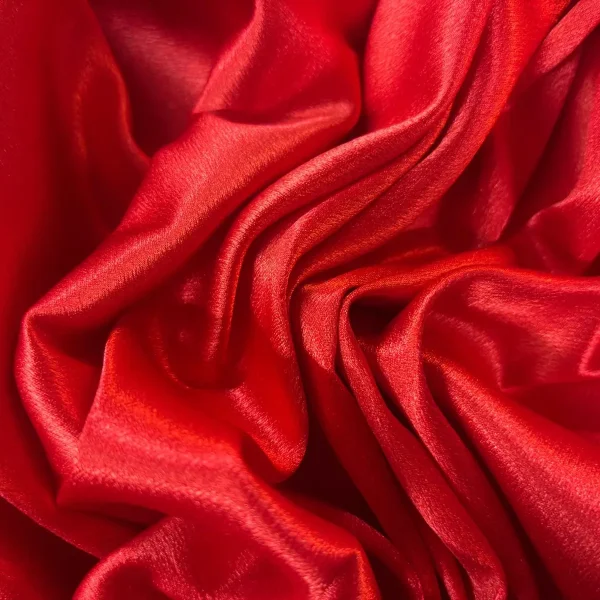 Crêpe satin rouge stretch en 1.50L