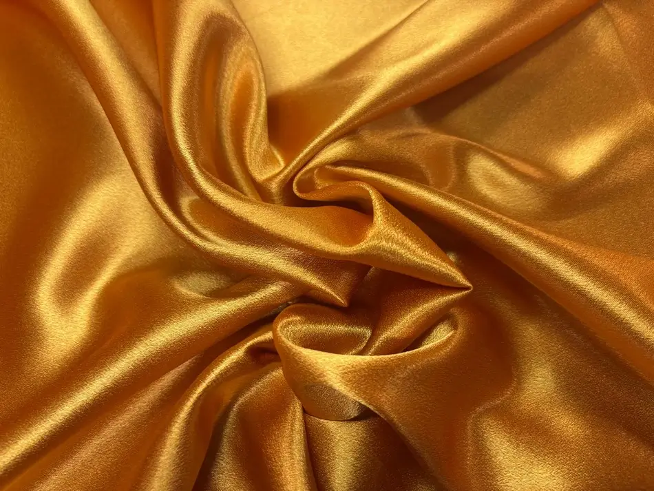 Crêpe satin vieil or stretch en 1.50L