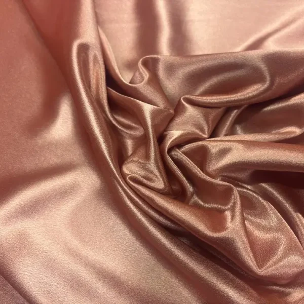 Crêpe satin rose poudré stretch en 1.50L