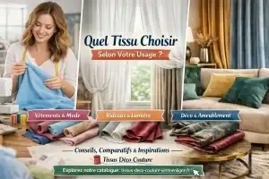 Quel tissu choisir selon son usage : vêtements, rideaux ou décoration ?
