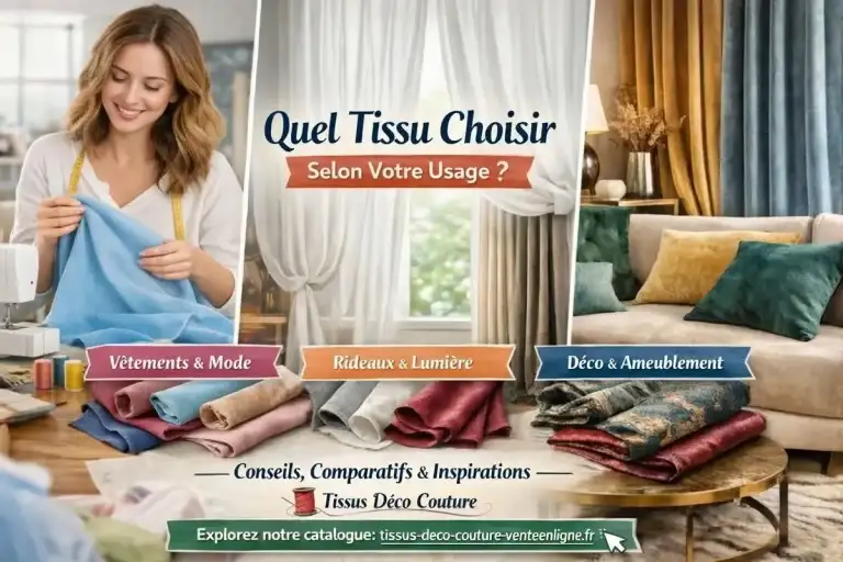 Quel tissu choisir selon son usage : vêtements, rideaux ou décoration ?