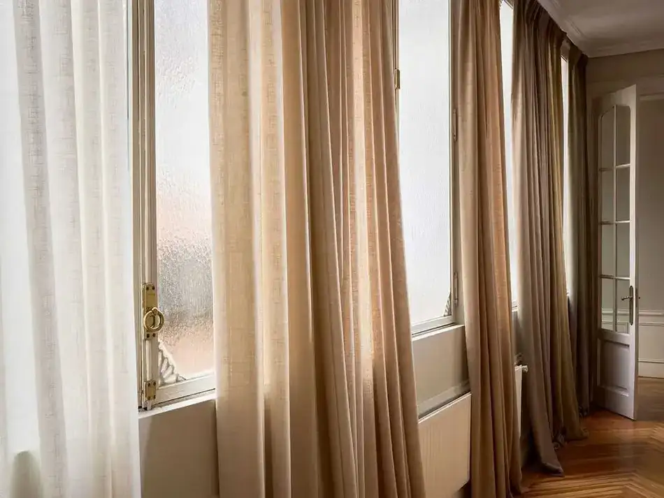Rideaux en voile de lin