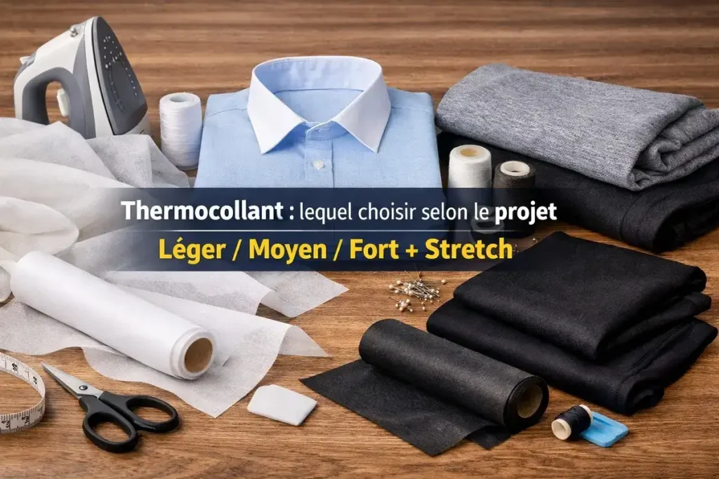Thermocollant : lequel choisir selon le projet (léger/moyen/fort + stretch)