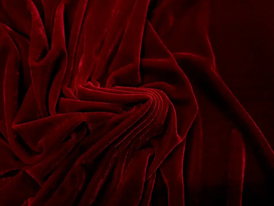 Velours extensible rouge en 1.50L