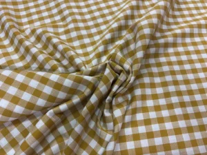 Vichy moyen carreaux jaune moutarde en 1.45L