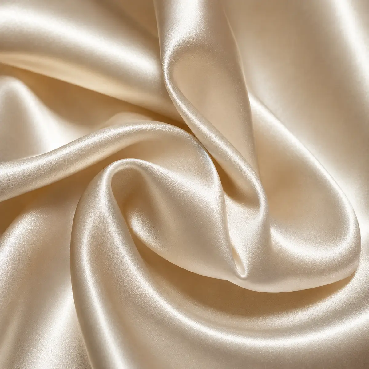 Aspect brillant et lumineux d'un tissu satin utilisé pour robe de cérémonie