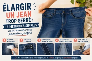 Élargir un jean trop serré : 5 méthodes simples pour sauver votre pantalon préféré