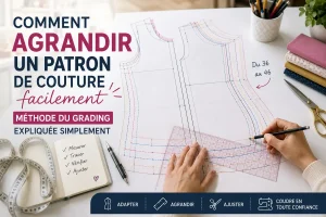 Comment agrandir un patron de couture facilement : méthode du grading expliquée simplement