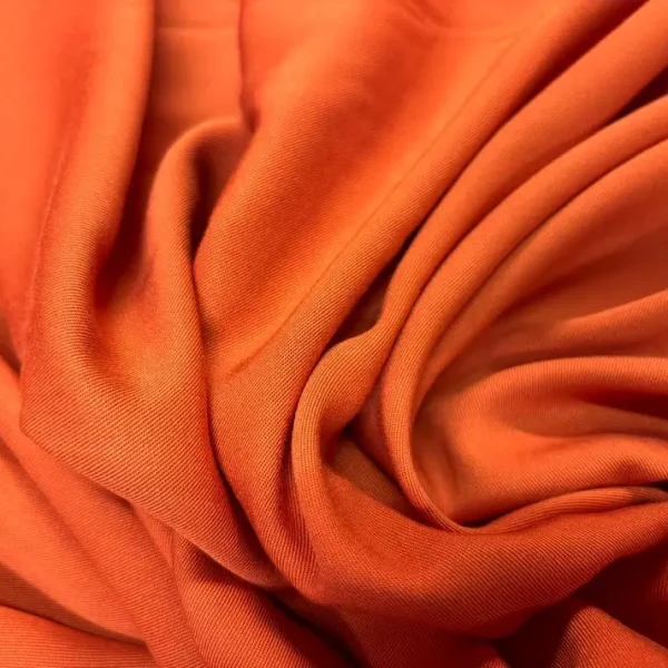 Gabardine de viscose orange en 1.50L