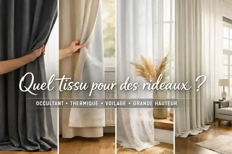 Quel tissu pour des rideaux ? Occultant, thermique, voilage, grande hauteur